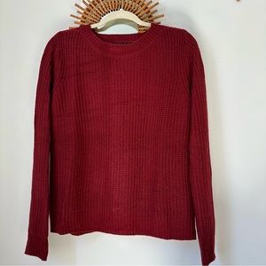 Jack BB Dakota Open Back Sweater in Burgundy
